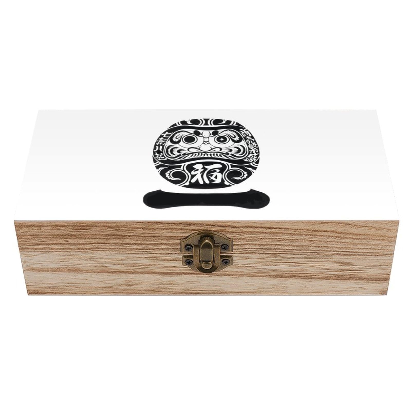 Amazon.co.jp: 木箱 福だるま 縁起物だるま 木製収納ボックス