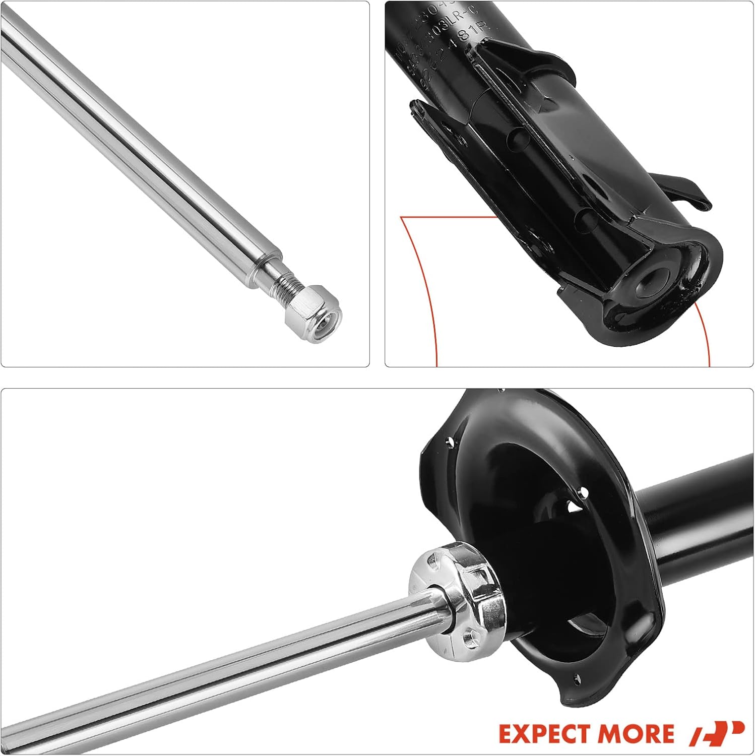 A-Premium Rear Pair (2) Strut Assembly Compatible with Subaru Impreza 2002-2003, Driver and Passenger Side