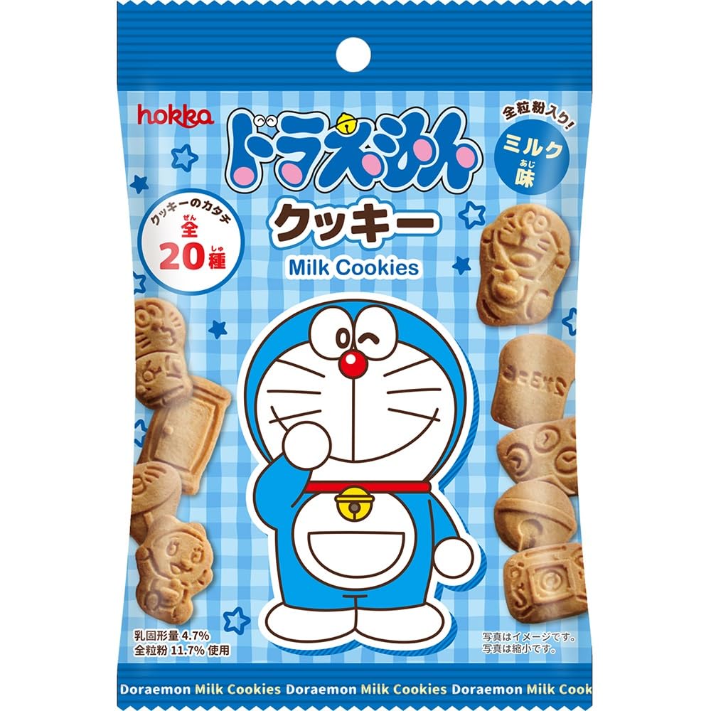 Amazon.co.jp: 北陸製菓 hokka ドラえもんクッキーミルク味 【全粒粉