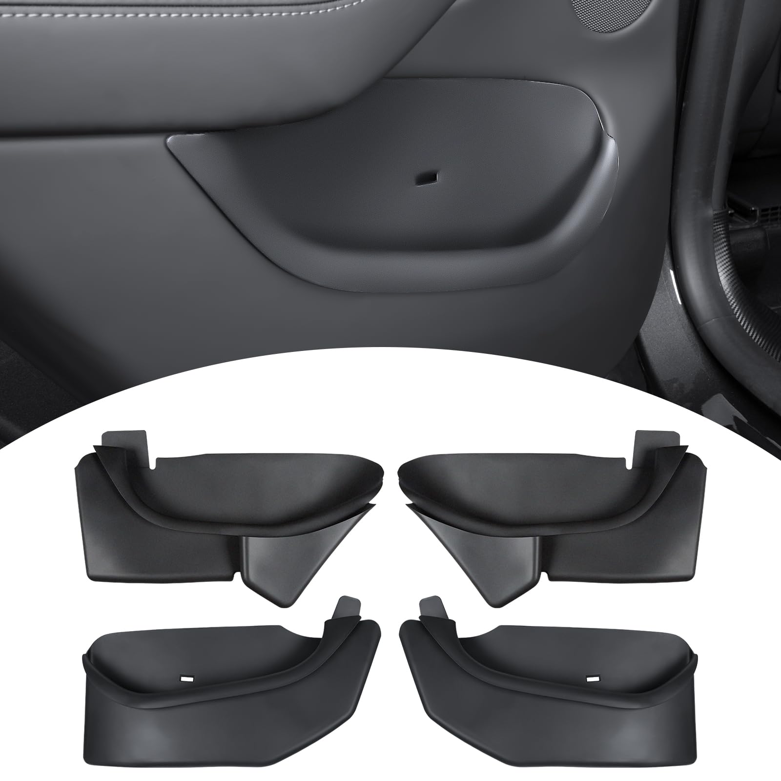 Photo 1 of Yisuke Model Y Juniper Door Side Storage Box, 4PCS Black