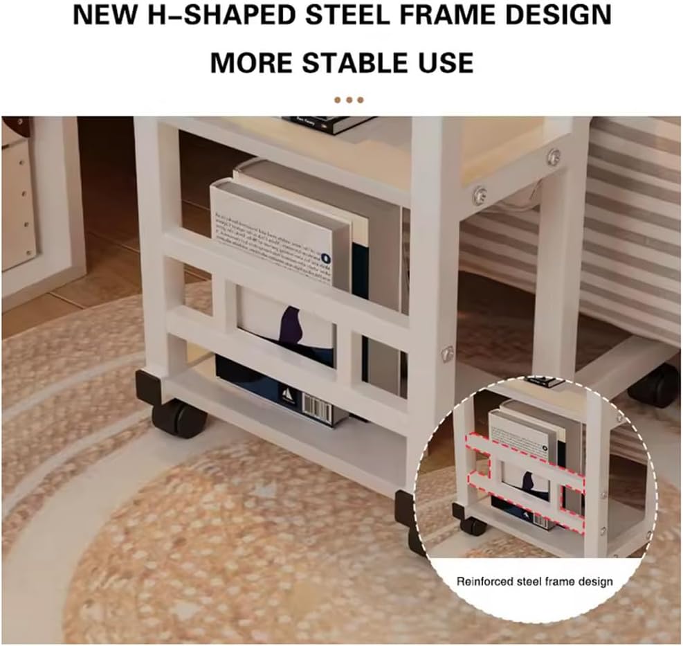 Close-up of the table's rounded corners, highlighting the smooth, polished edges for safety.