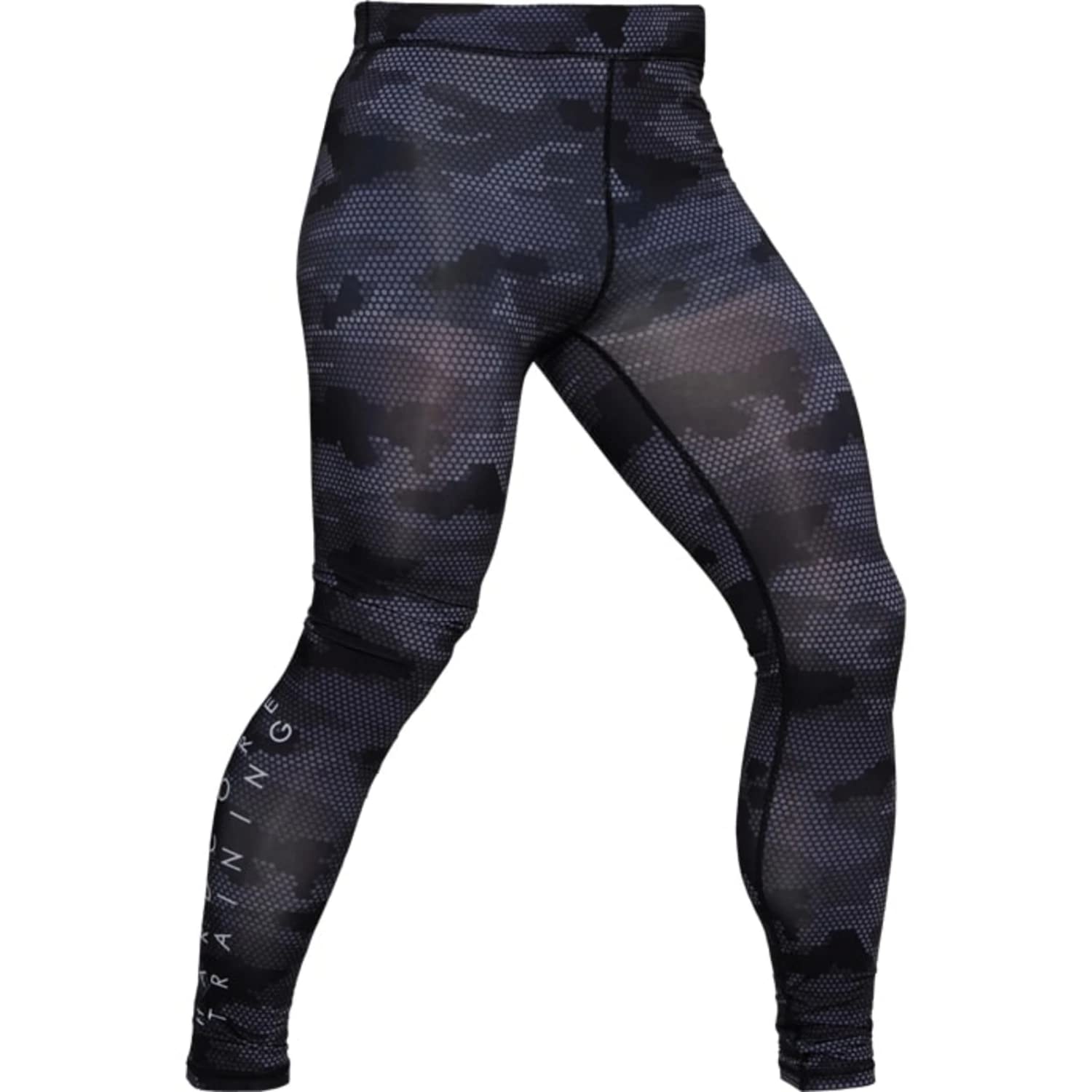 Hardcore Training Compression Pants Hexagon Camo Men's Pantaloni a Compressione Uomo MMA BJJ Fitness Boxe Grappling No Gi Livello Base