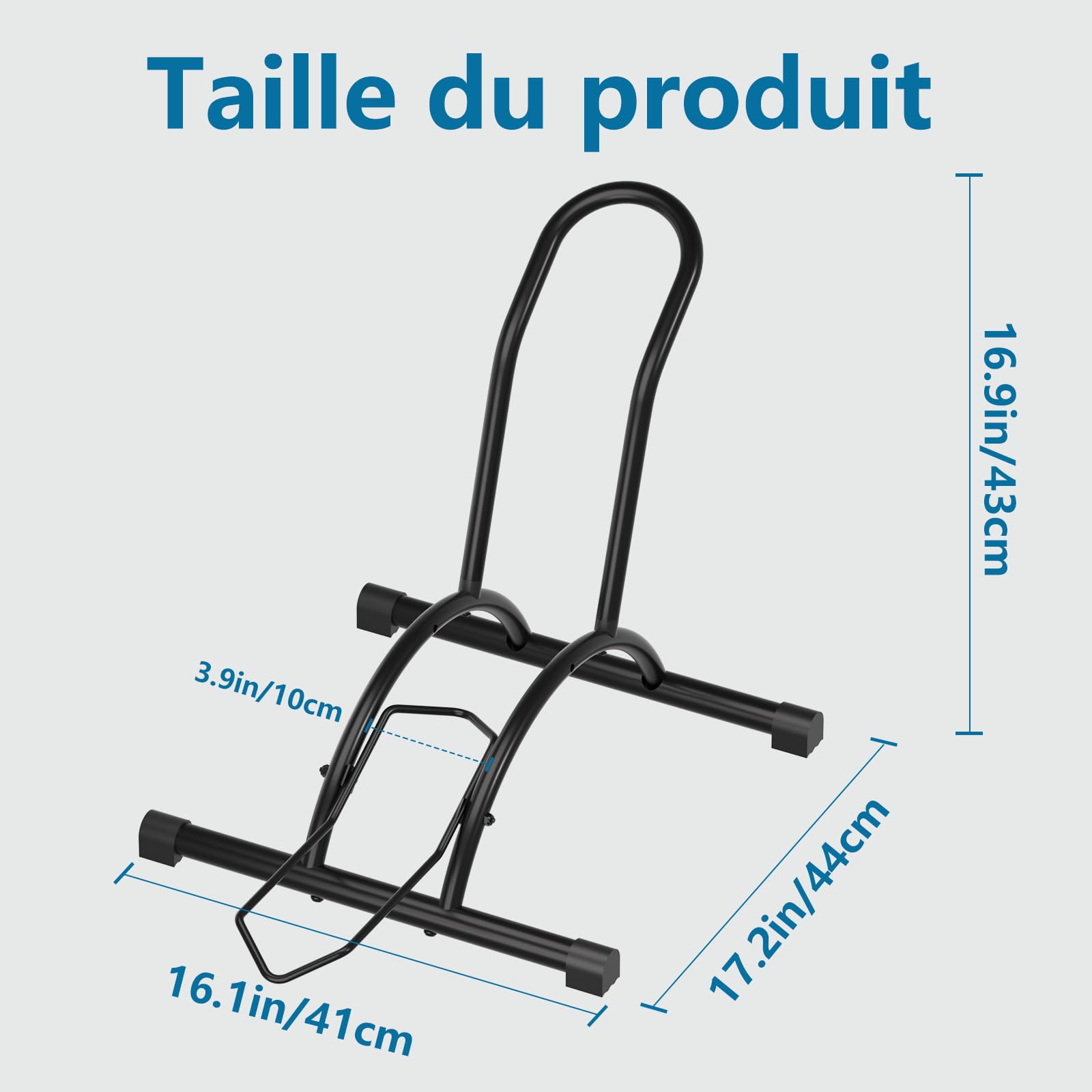 Urban Deco Support vélo Sol autoportant râtelier vélo Porte Velo VTT Râtelier Vélo, Idéal pour Rangement Les vélos dans Les garages