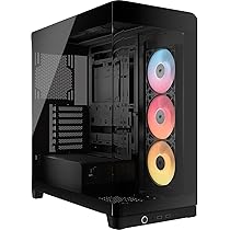 CORSAIR FRAME 4500X RS-R ARGB Case Mid-Tower per PC con Vetro Panoramico – Sistema di Montaggio InfiniRail, Adatto a Due Radiatori da 360 mm, GPU Anti-Sag, Include 3 Ventole RS120R – Nero