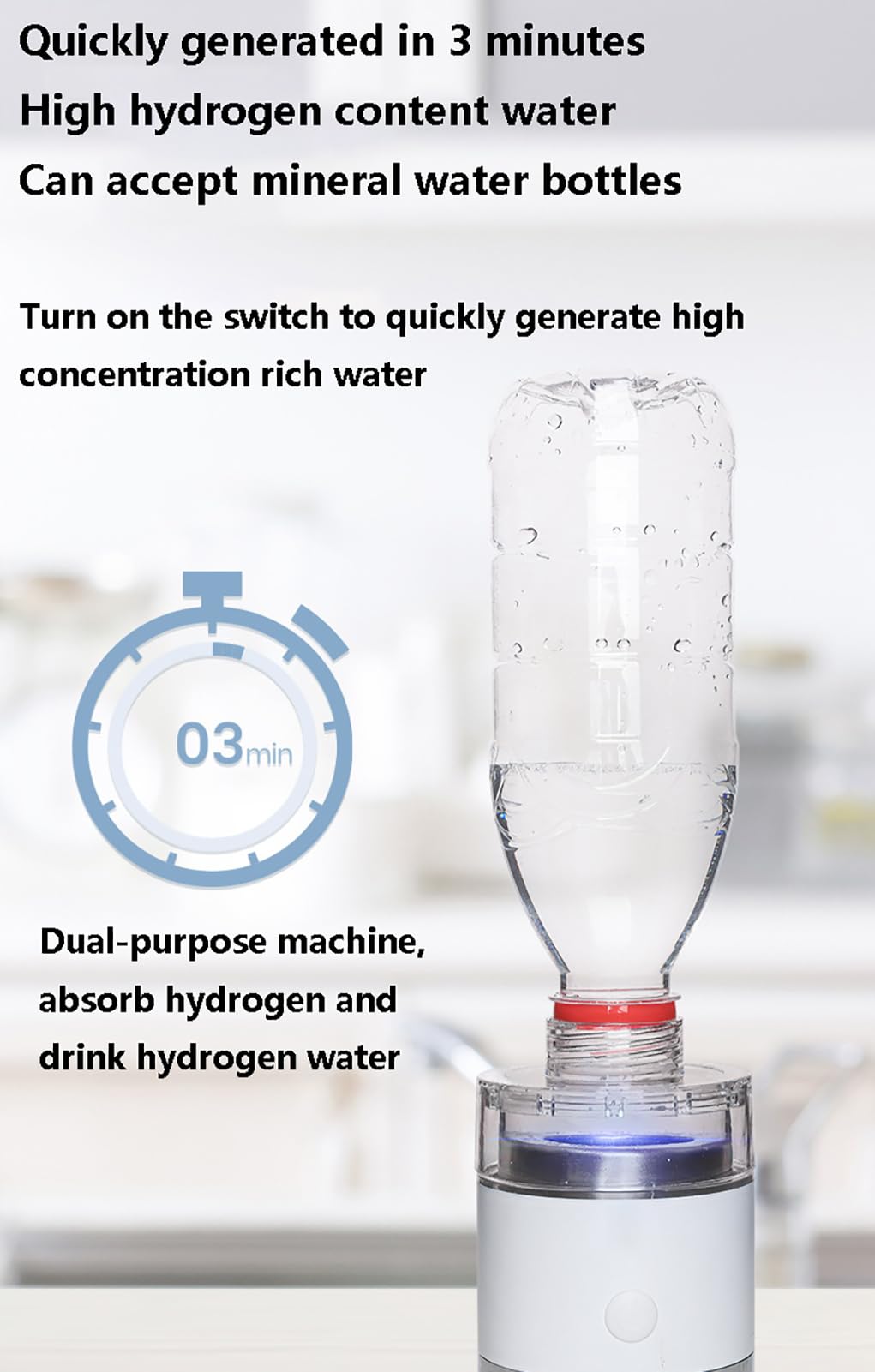Amazon.co.jp: GUSGL 吸入用水素マシン105mL/min、水素水生成器