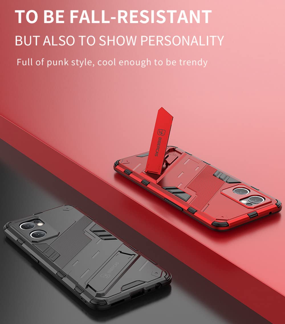 Custodia SEAHAI Per Oppo Find X5: Anti-Caduta Militare Con Supporto Nascosto! Paraurti Morbido E Ultra Sottile, Colore Blu.