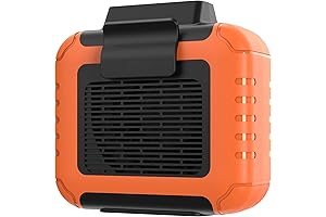 SLENPET 6000mAh Hands-Free Personal Waist Clip-on Fan