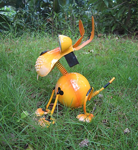 Dog Solar Lights Outdoor, Solar Animal Lights,Outdoor Funny Dog Statue for Garden Decor Yard Lawn Ornaments