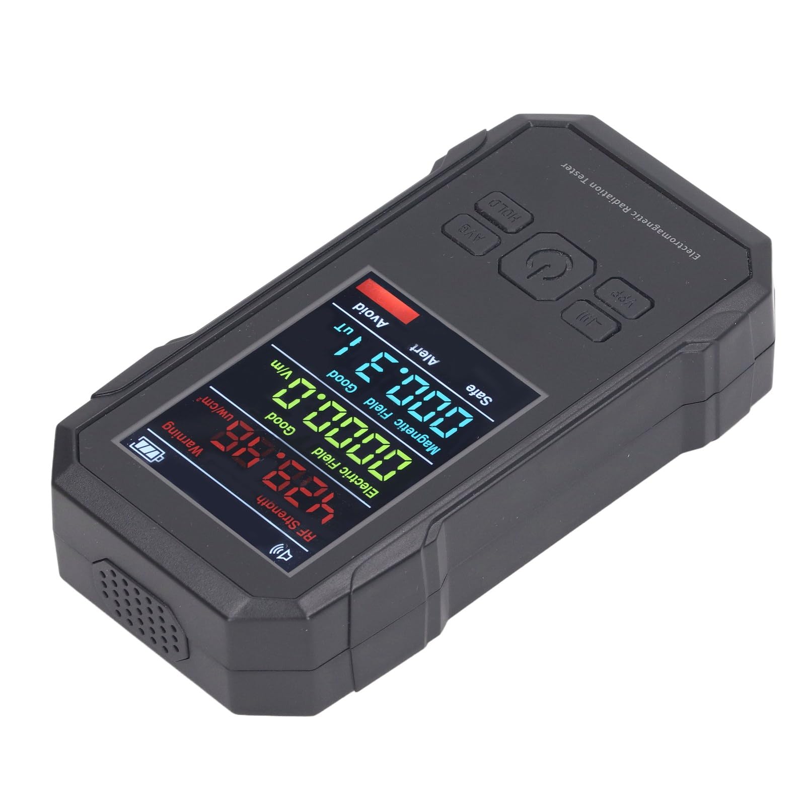 pour Compteur EMF, détecteur RF EF MF à Trois paramètres, Grand écran LED, Alarme sonore avec évaluation des radiations, Conception Portable pour Une Utilisation à