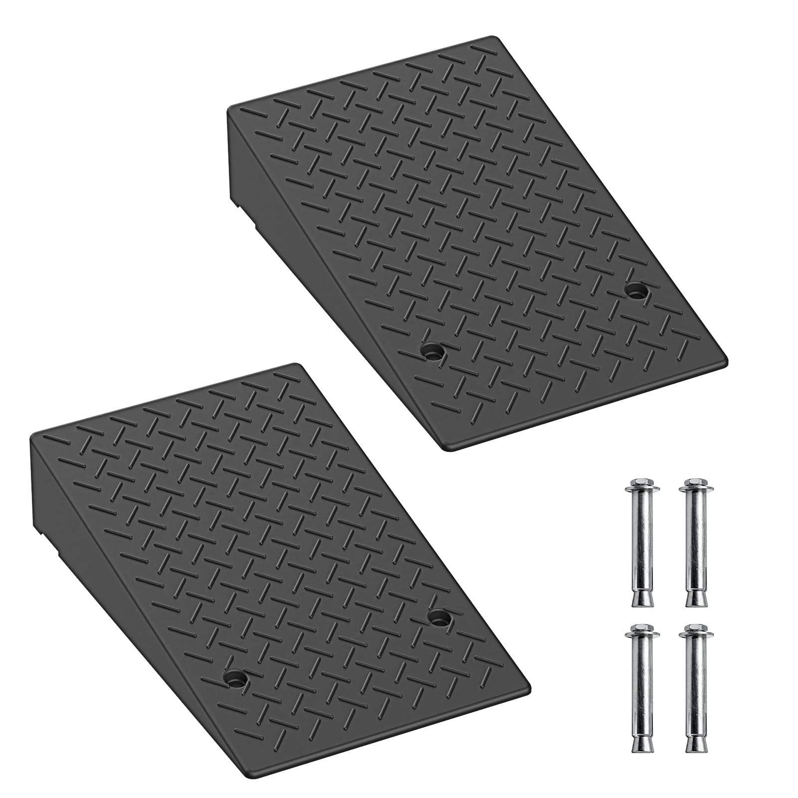Photo 1 of ** ramps only. Minor use wear**Coocure 7.9" Rise Rubber Threshold Ramp (2-Pack)