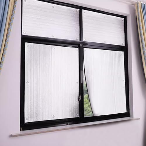 Reflective Window Film,Sun Room Balcony Shade Aluminum Foil Insulation Film,Total Blackout Glass Thermal Insulation Shield,Privacy Sun Blocking Heat