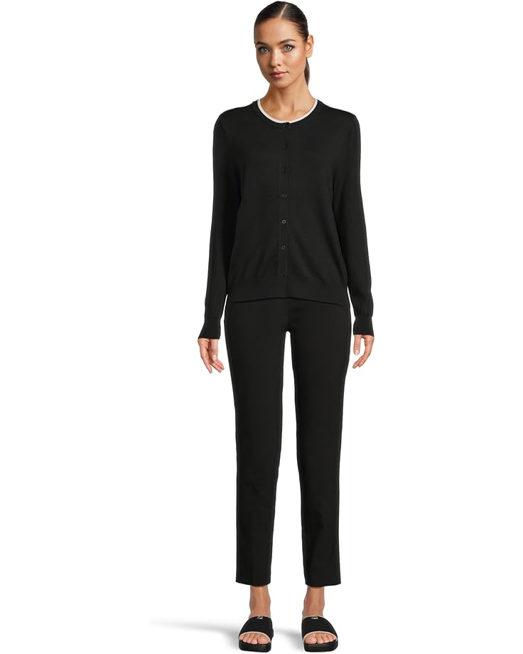 Elliott Lauren Modal Knits - Button Front Cardigan with Double Layer Neck Detail - #5 of 5