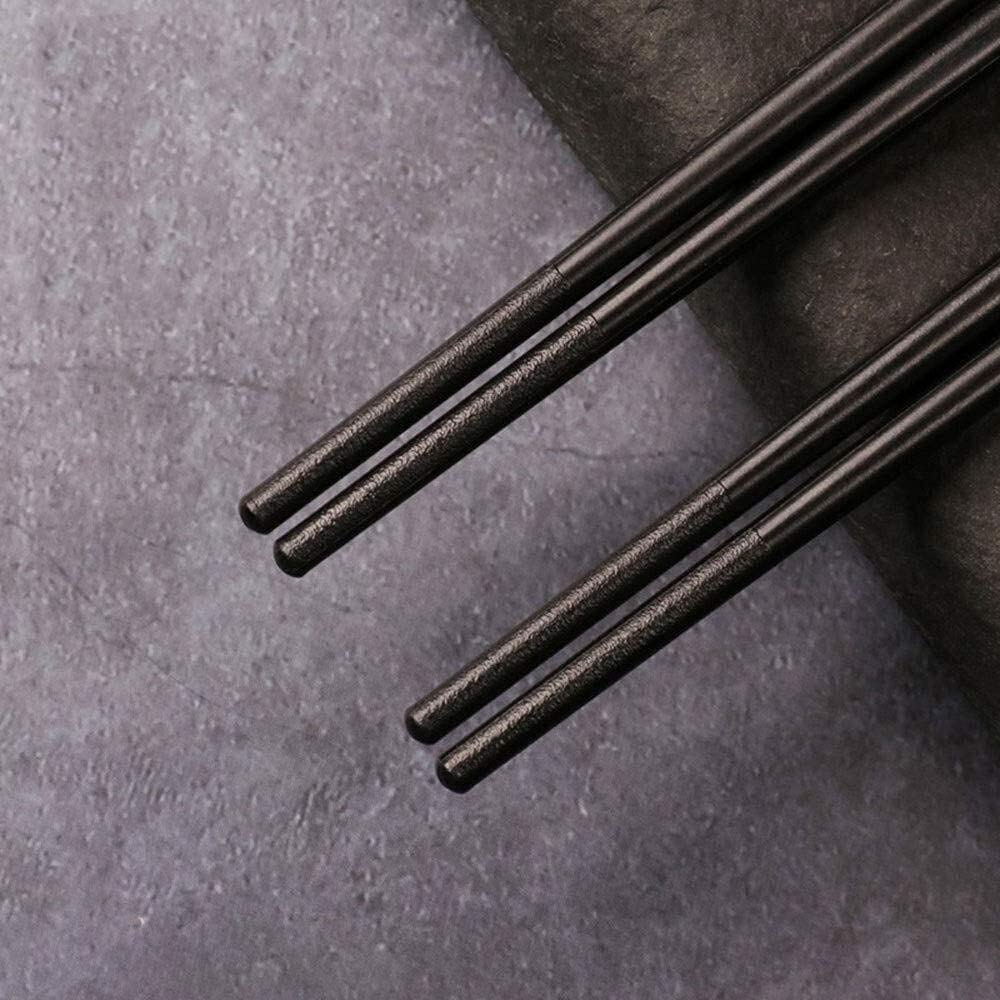 10 paires réutilisables chinois Chopsticks haute qualité cadeau en alliage Chopsticks Vaisselle asiatique (Longueur: 24.2cm)