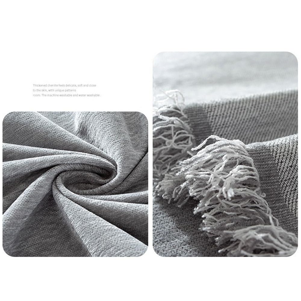 FANSU Telo Copridivano 1 2 3 4 Posti, Copriletto Matrimoniale Multiuso Copritutto, Coperta Copridivano Tinta Unita, Lavabile Coperta Decorativa per Divano (Grigio Chiaro,180x300cm)