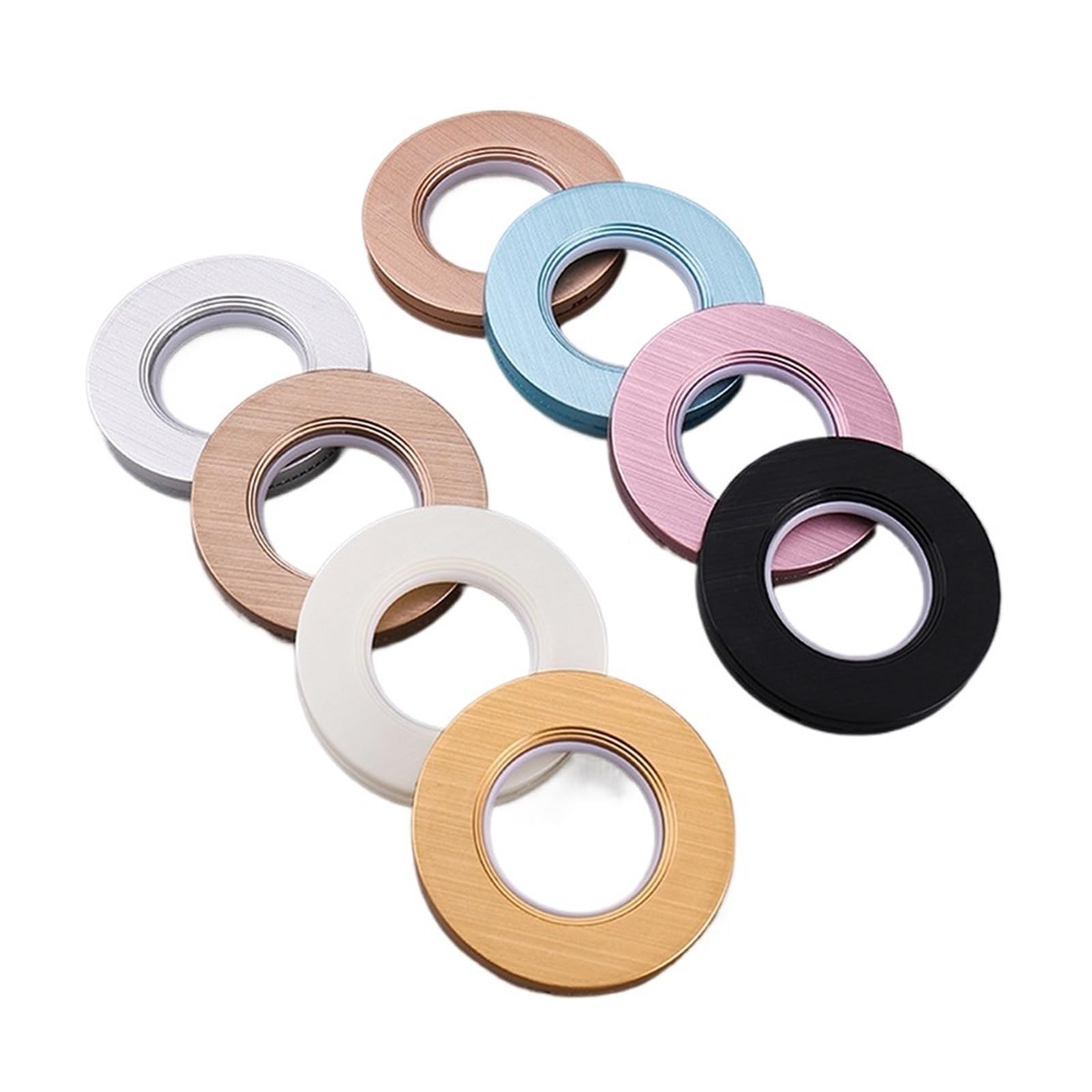 Curtain Grommets 80Pairs Eyelets Curtain Grommet Ring Plastic Home DIY Manual Installation for Curtains Drape(Pink)