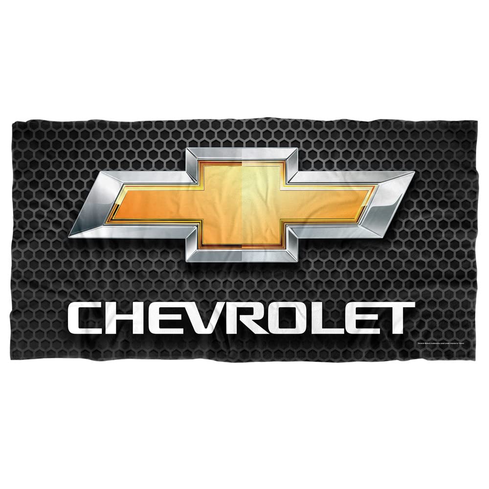 LOGOVISION Chevy Beach Towel, 30"x60" Chrome Bowtie Beach Towel