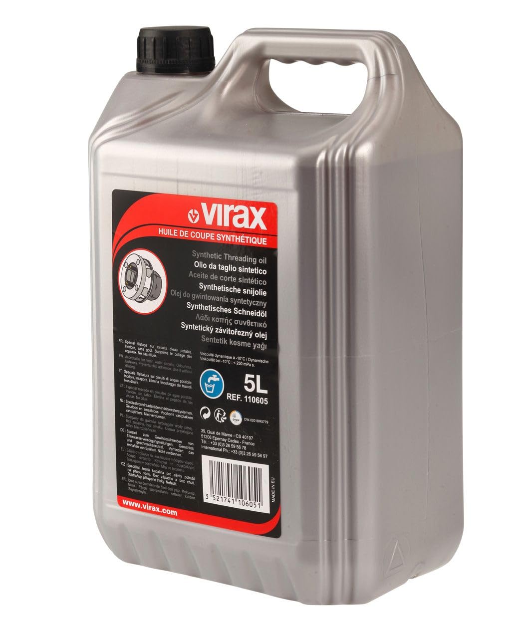 Virax – Bidon Huile Coupe sintetico 5L