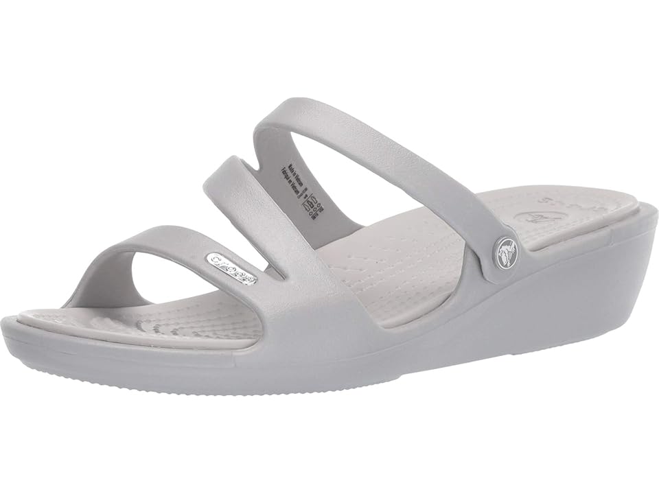 

Crocs Patricia (Silver/Pearl White) Women's Wedge Shoes, Gray