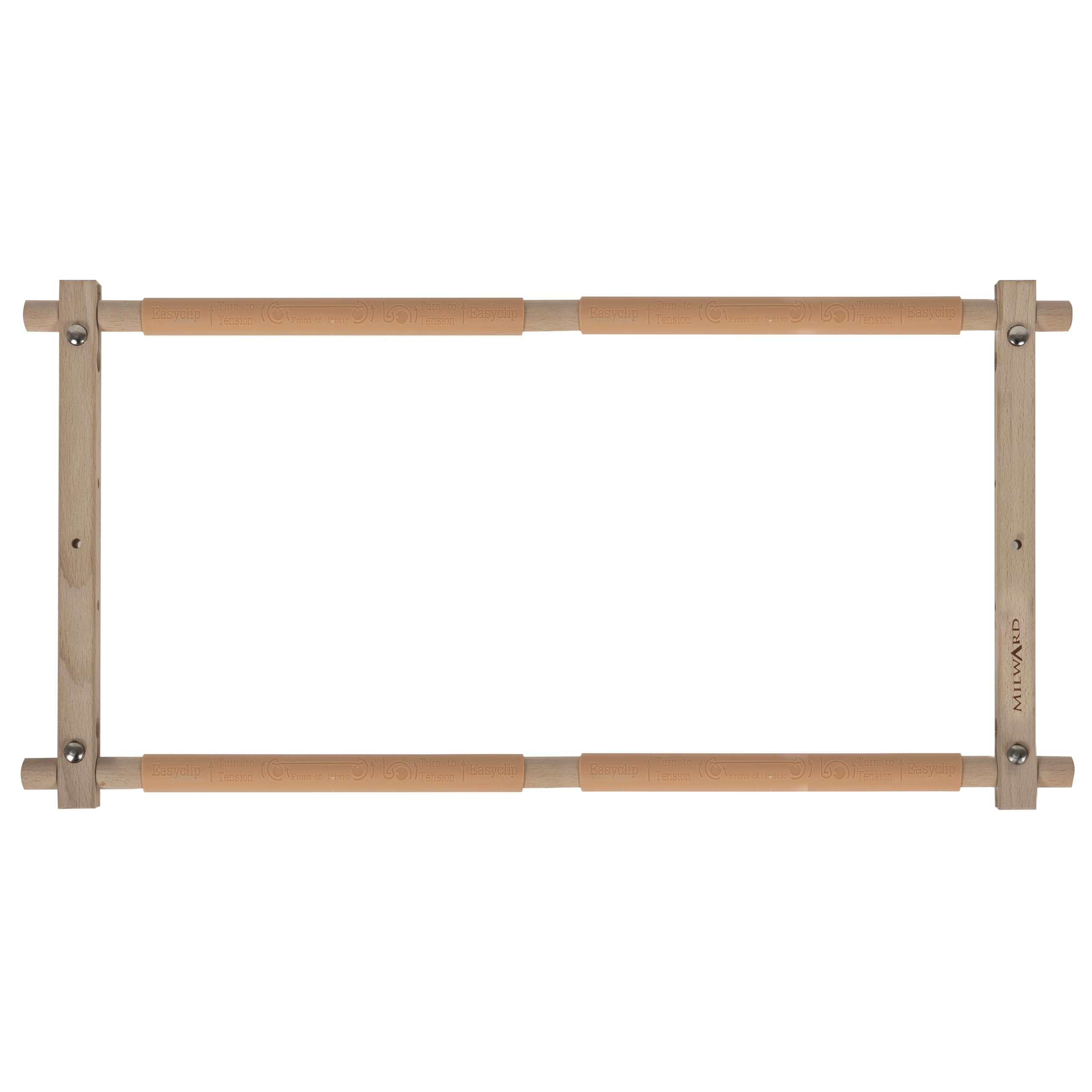 Milward Telaio rotante per arazzi – Telaio a clip per ricamo, punto croce, ricamo, quilting, 61 x 30,5 cm (24 x 12) – Legno di faggio