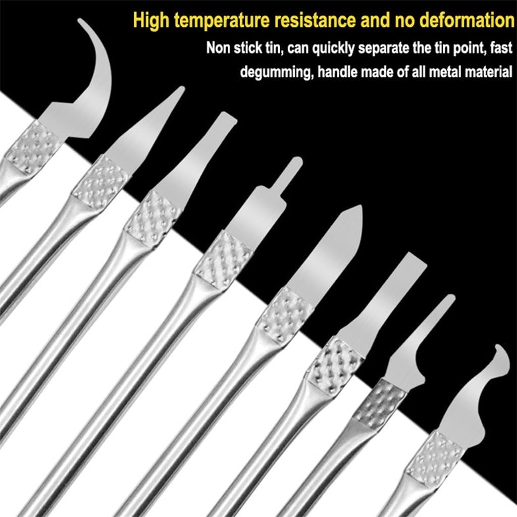 8pcs/set Handheld Pry C Chip Professional CPU Glue Removal Phone Repair Tool Tablet Laptop image 5