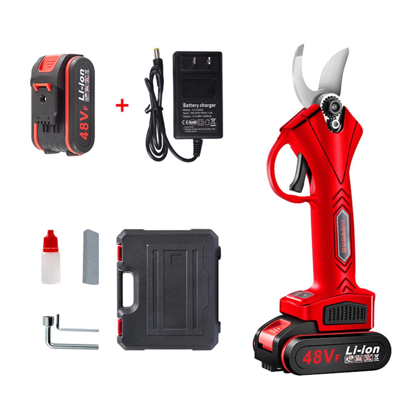 Sécateur électrique sans fil rechargeable 25mm coupe-branches de jardin