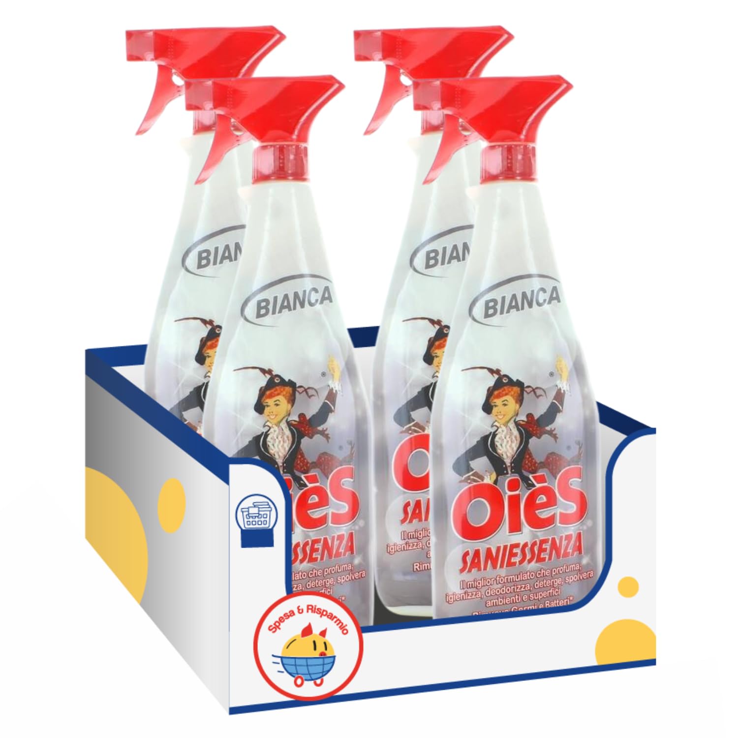 Detergente Igienizzante Profumato Bianca – 750 ml – Variazioni 4/8/12 Pezzi (4)
