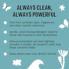 Molly\'s Suds Laundry Detergent Pods | Clean Detergent for Sensitive Skin | Ultra Concentrated and Stain Fighting | Unscented - 120 Count (Value Pack)