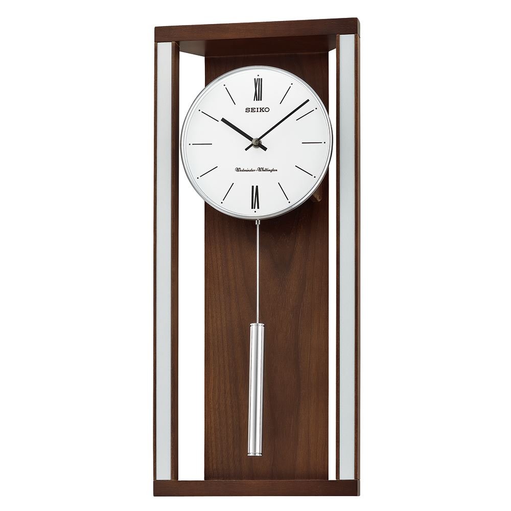 Horloge Bureau Seiko QXN228G - Cadran Noir Aiguilles Dorées - Mouvement Quartz Pile AA