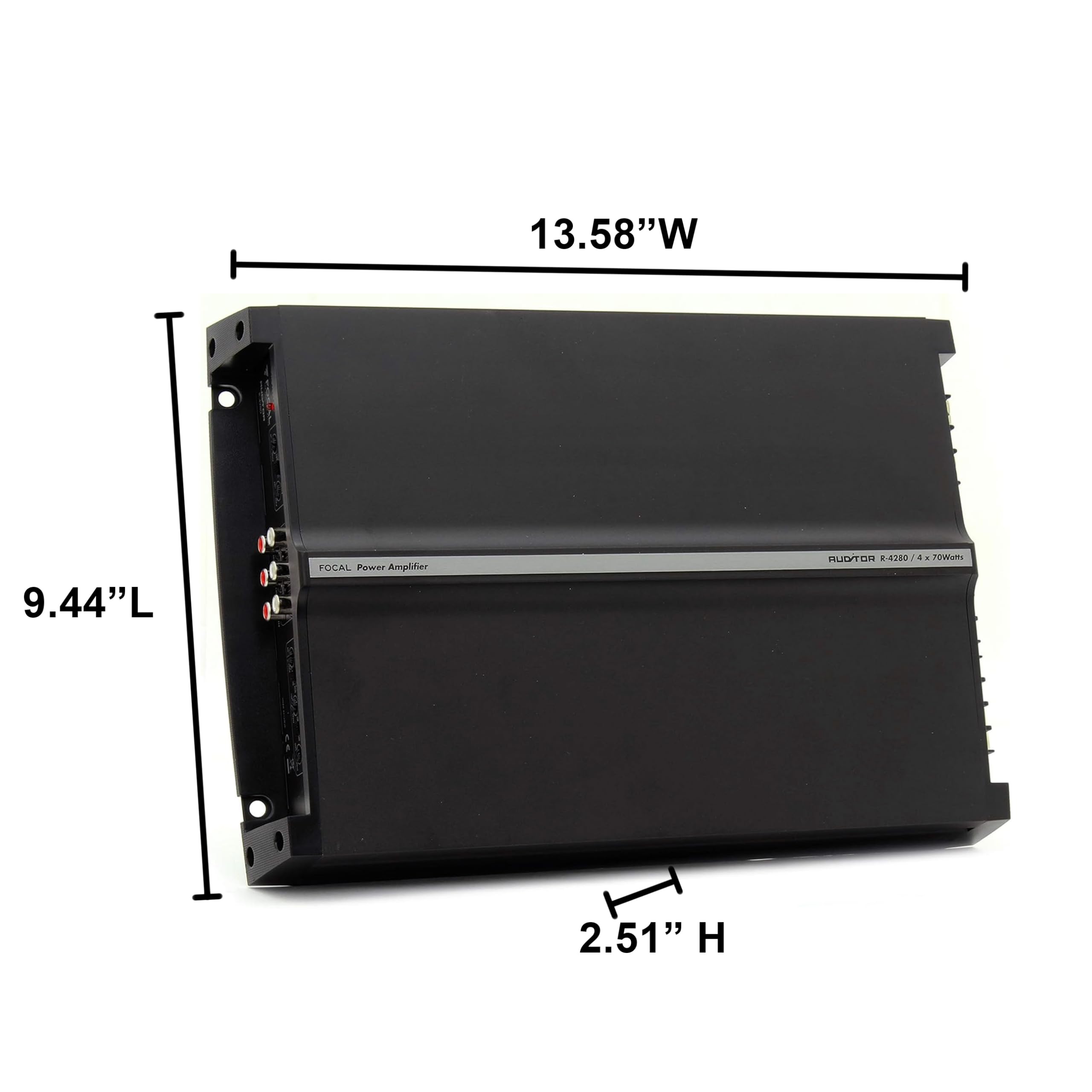 Focal R-4280 4 Channel 560 Watt Class AB Car Audio Amplifier