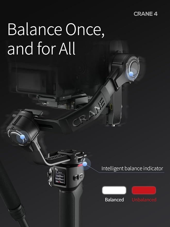 Estabilizador ZHIYUN Crane 4 3-Ejes para Cámaras DSLR y Mirrorless miniatura 7