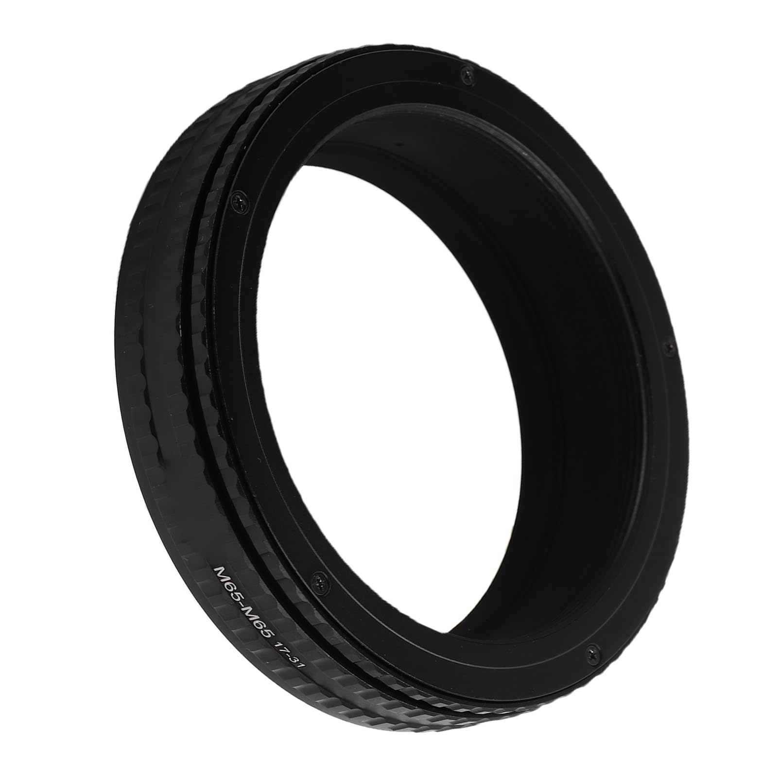 Adattatore Elicoidale di Messa a Fuoco, Tubo di Messa a Fuoco con Obiettivo Regolabile M65 17-31mm per Fotografia Macro, con Processo Antiriflesso, Filettatura M65 Standard