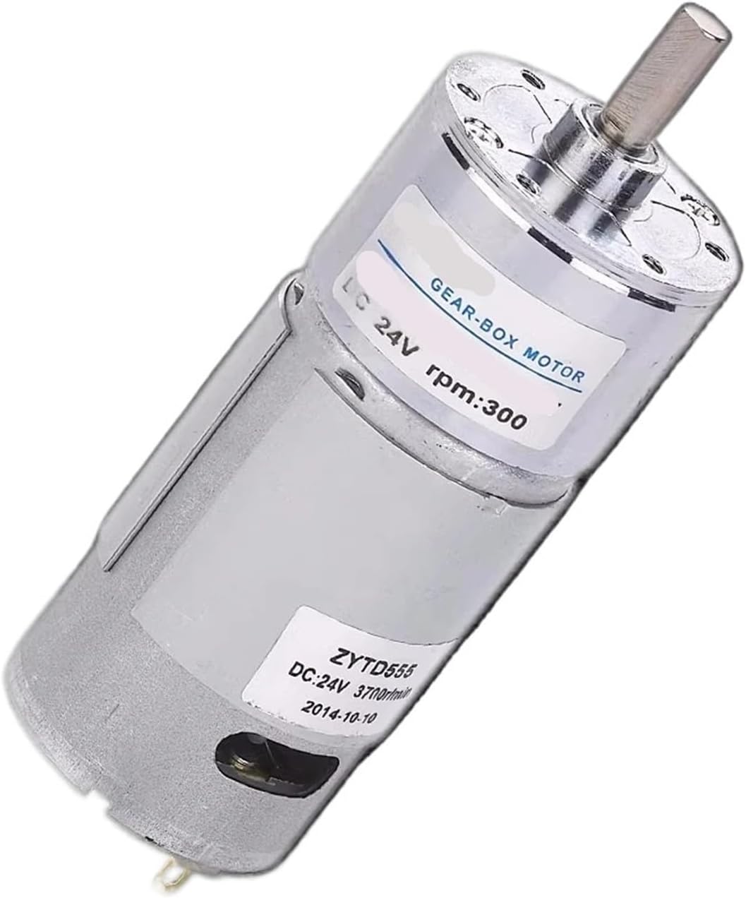 DC 12V 24V 6mm Shaft Dia Cylinder Permanent Magnet Geared Box Motor 5RPM-910RPM(15RPM)