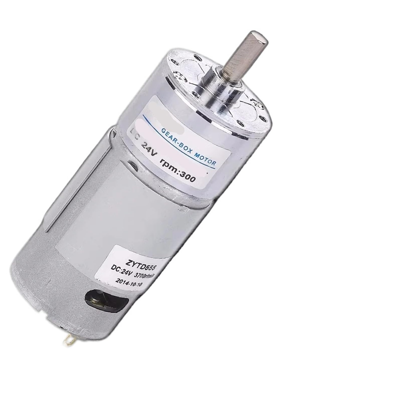 Moteur à engrenages aimant permanent 12V CC avec arbre 6mm haute durabilité