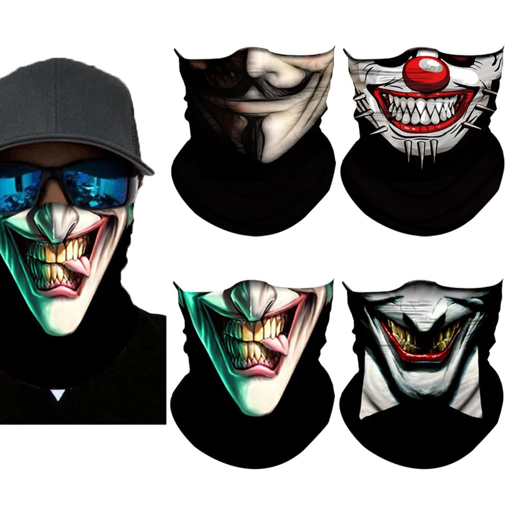 Neck Gaiter Mask,Bandana Gator Face Cover Mask Sun UV Protection,Neck Warmer Balaclava,Tube Face Scarf,Headband for Outdoor
