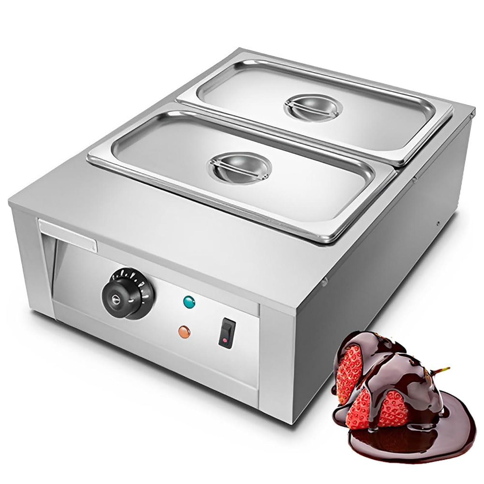 Templadora De Chocolate con Olla Doble, Control Automático De Temperatura Y Baño María para Uso Comercial.