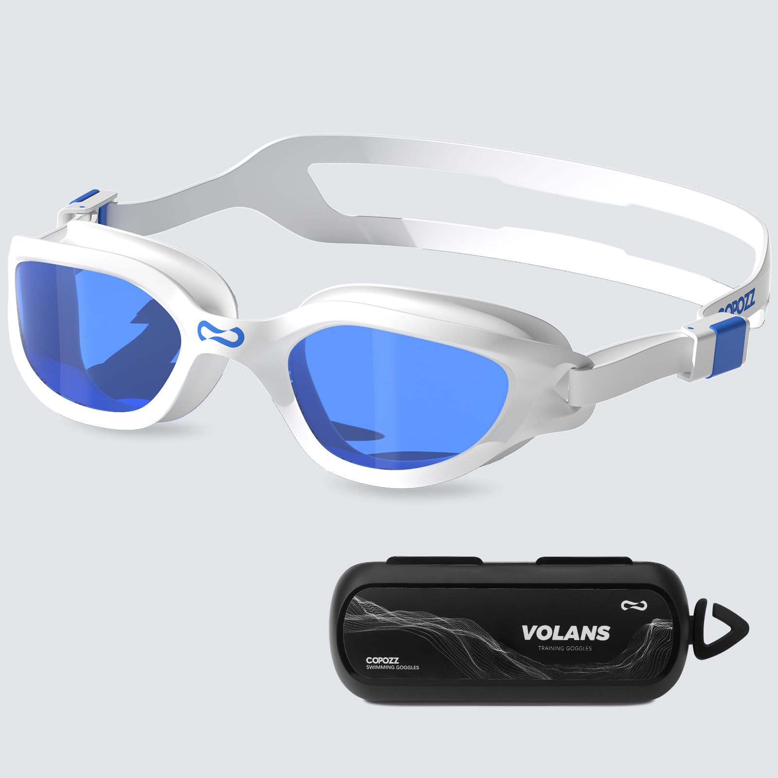 COPOZZ Swim Goggles Adult Women, Swimming Goggles for Women & Men, Anti-Fog No Leaking UV Protection for Adult