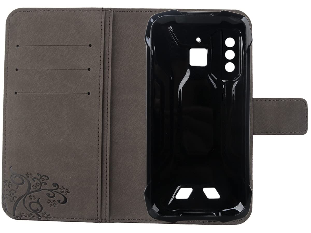 Custodia Portafoglio Con Flip Per Cubot KingKong X - Pelle Sintetica Con Slot E Supporto - Nero