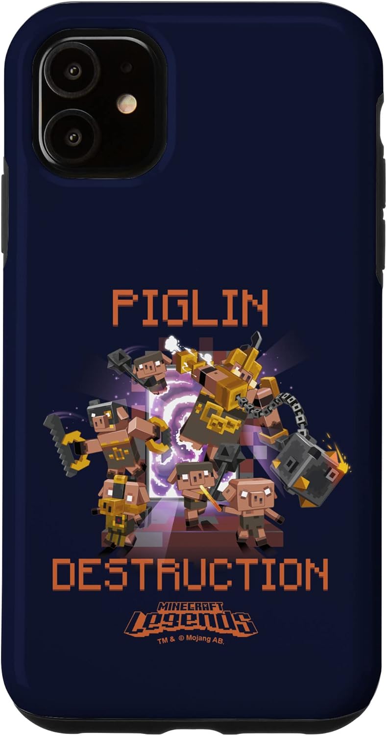 Minecraft Legends Piglin Destruction Army Through Portal Case for iPhone 14