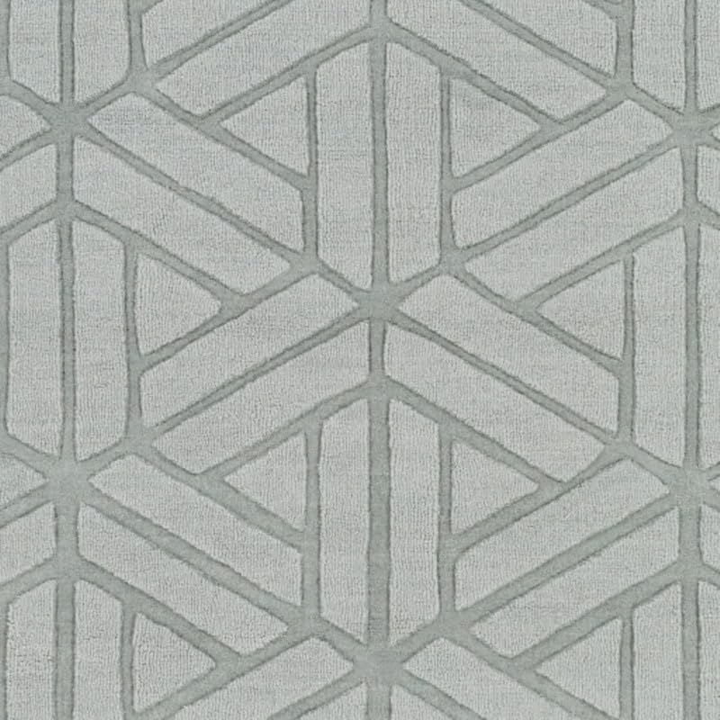 Image of Hand Tufted Modern Design Exported Collection High Low Pattern Wool Carpet for Living Room, Bedroom & Hall (Silver Grey, 8 x 11 Feet)