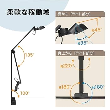 Amazon.co.jp: デスクライト LED 【照明士推奨】 目に優しい