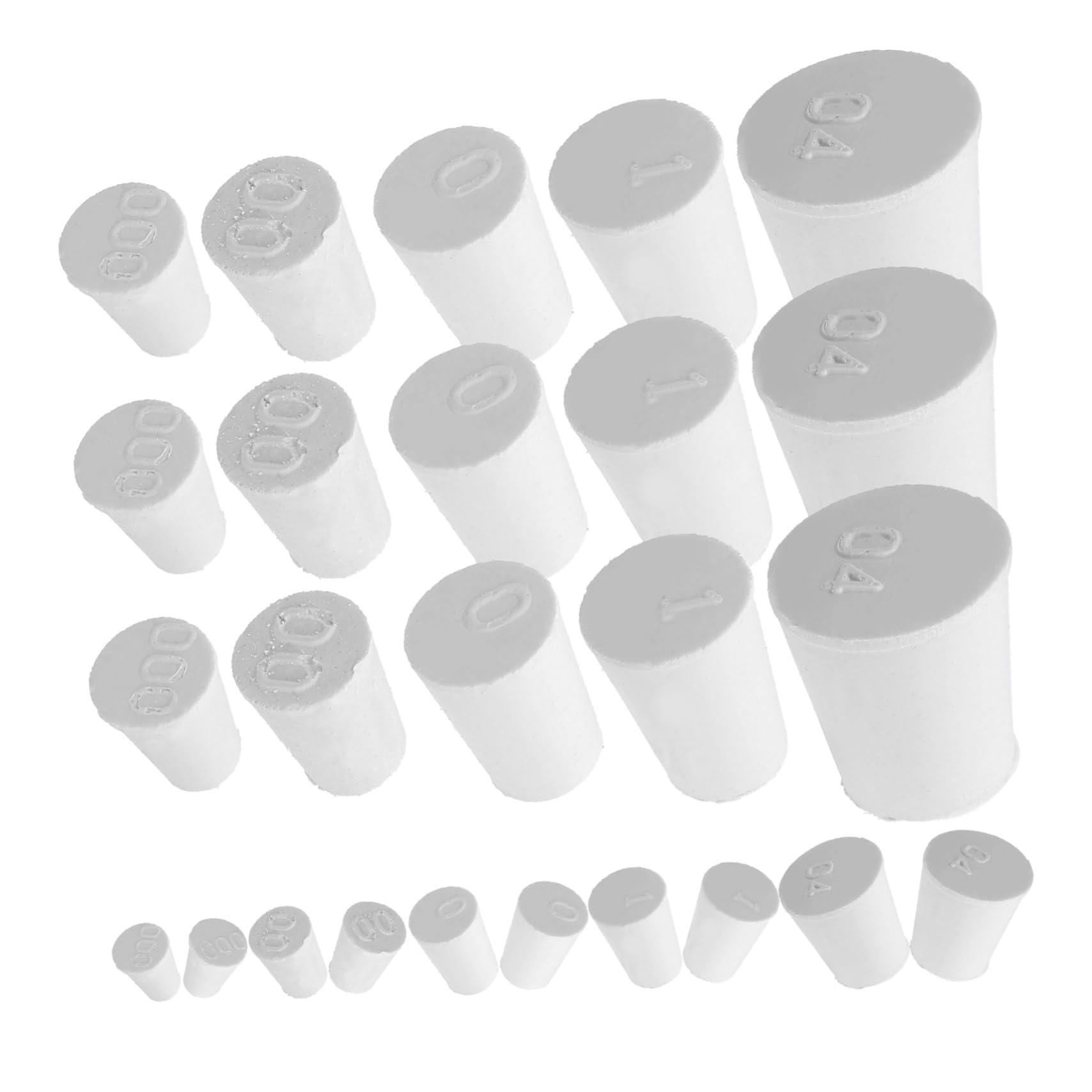 VILLFUL 50pcs Rubber Stopper Rubber Plugs for Holes Assorted Sizes Stoppers Rubber Lab Rubber Plug Labs Replacement Parts Stopper Plugs Rubber Sealing Plugs Rubber Hole Plugs Plug Cap