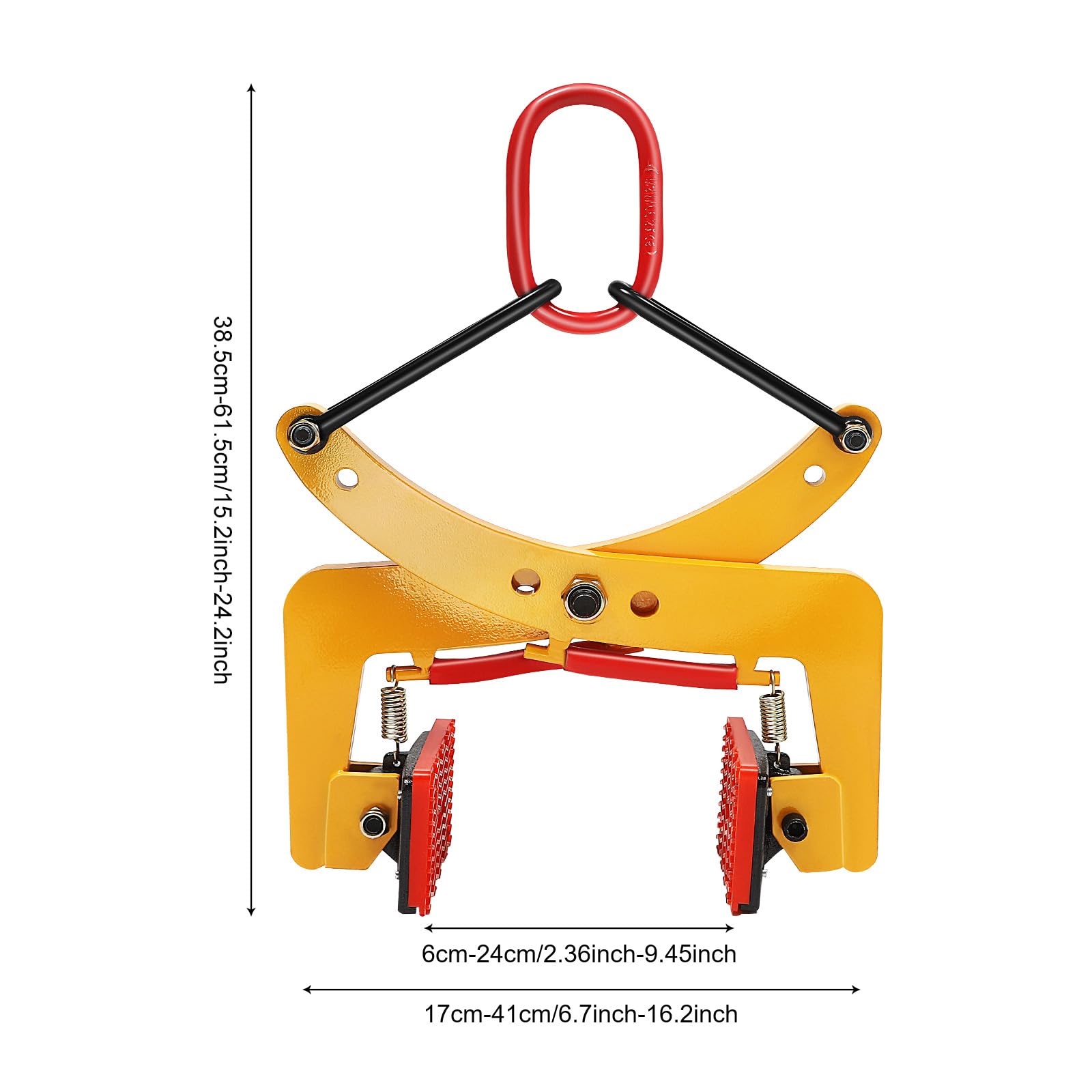 Zange de déplacement pour bordure, pince de pierre, élévateur de pavé 280 kg/325 kg de capacité de charge, manuelle, pince de levage, dispositif de levage et pince de pavé pour soulever et transporter