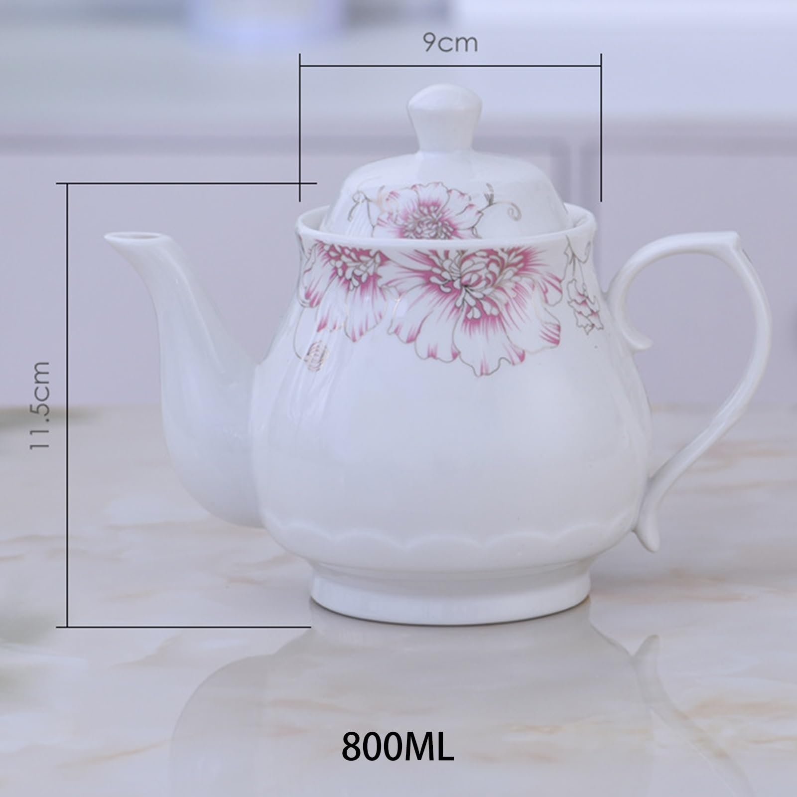 Keramik-Teekanne, Kaffeekanne, Wasserkanne, Blumentee-Teekanne