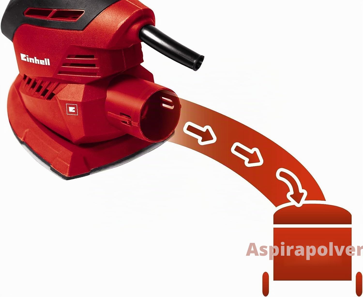 Einhell TH-OS 1016 LEVIGATRICE ORBITALE (tensione 220 V, potenza 100 W, oscillazioni al min. 24000, ampiezza oscillazioni 1,6 mm, platorello 150 x 150 x 100 mm, Incluso 1 foglio carta abrasiva)