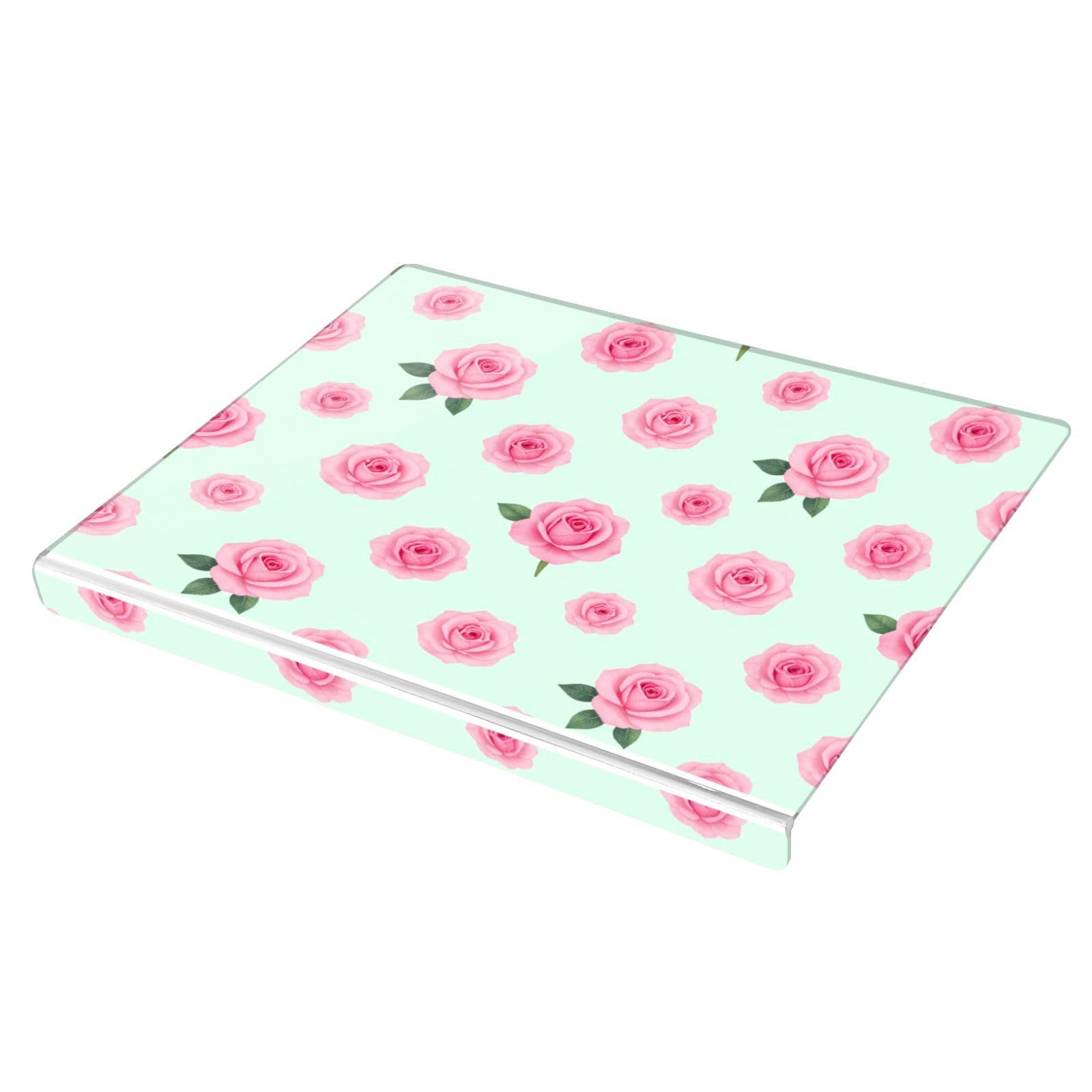 Tabla de cortar acrílica de 34 x 42 x 0,4 cm, borde lateral de 2,5 cm