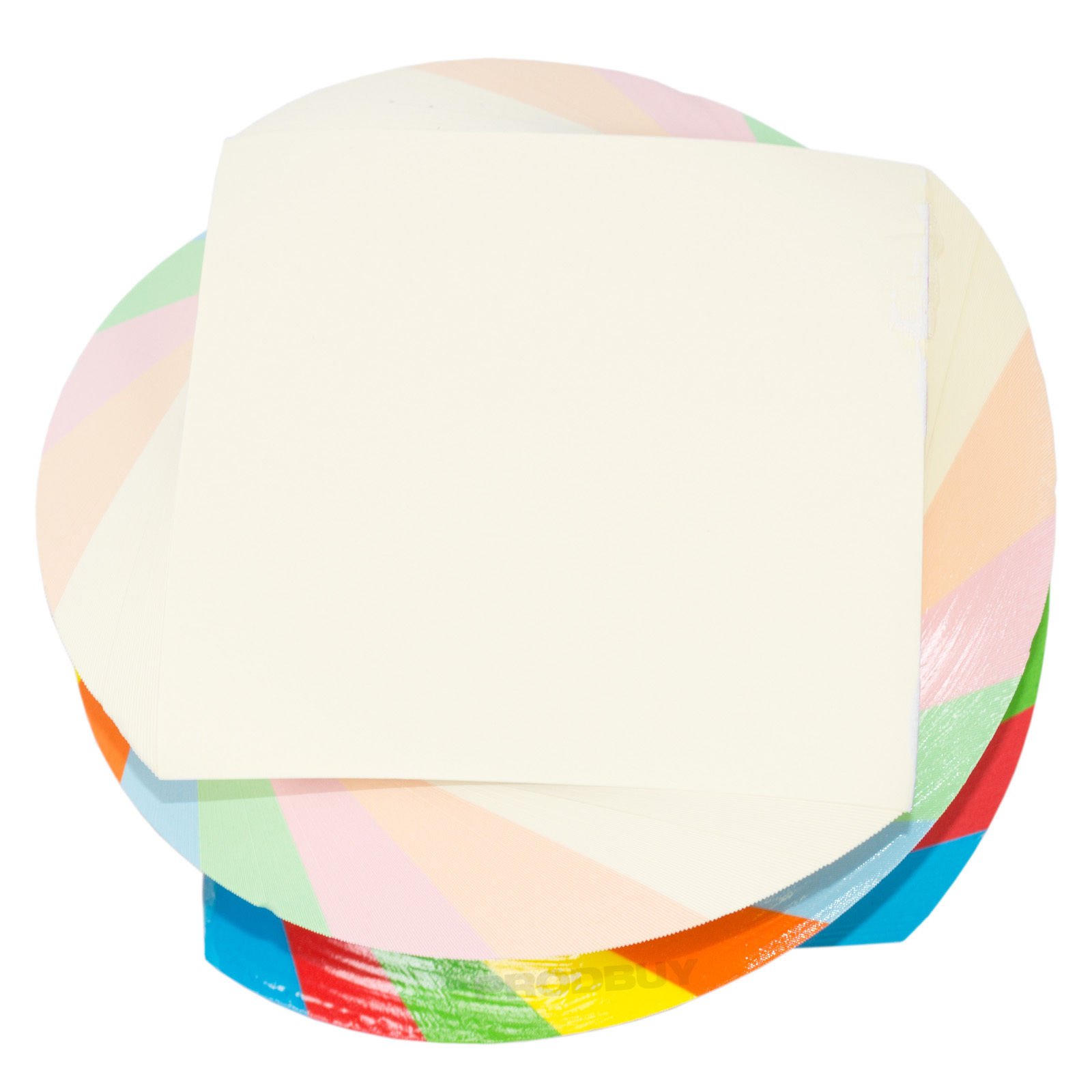 Spiral Rainbow NonSticky Note Cube 500 Square Paper Memo Notes 3.2" x 3.2" Pad Buy Online in