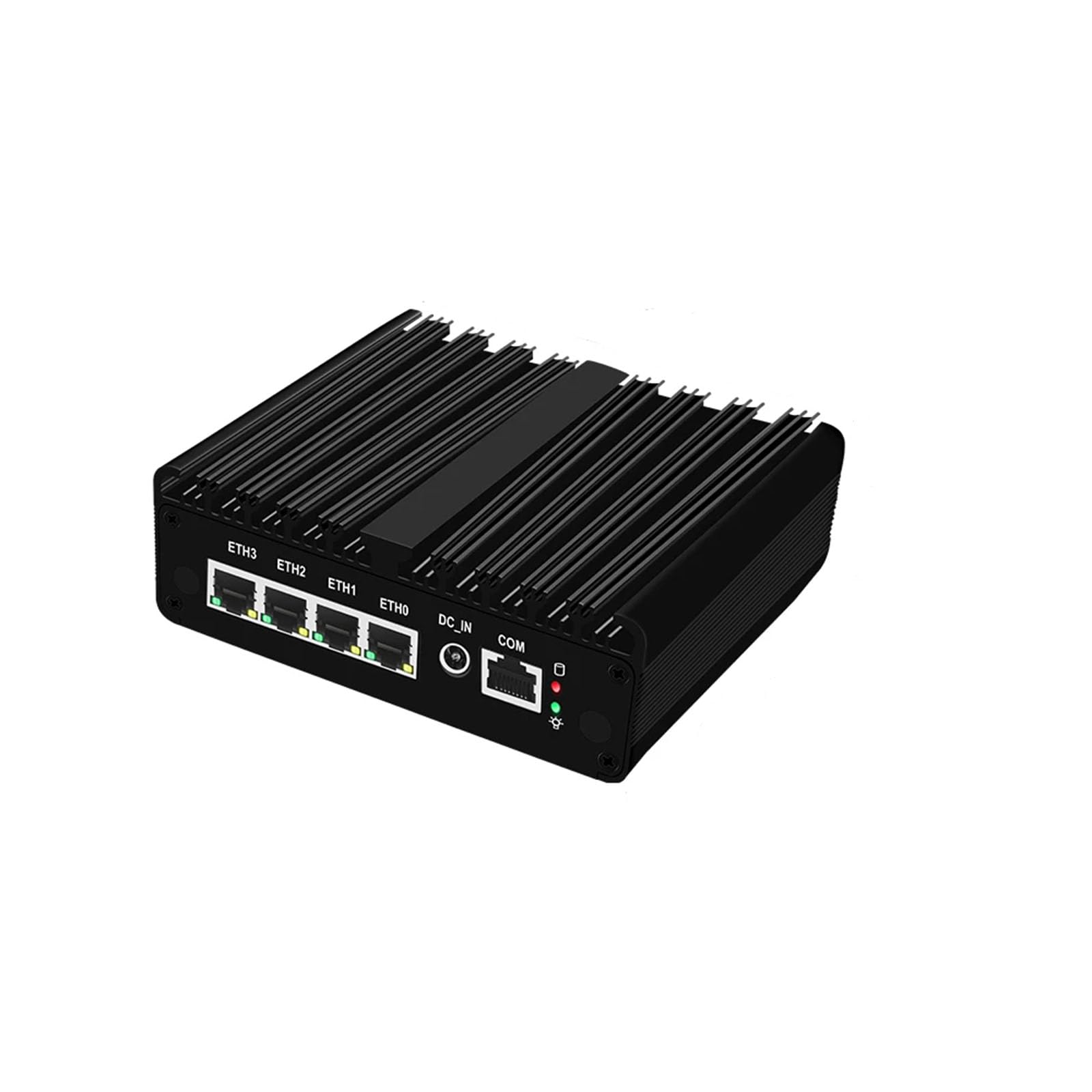 Micro Firewall Appliance, N100 Firewall Router PC Upgraded Version Fanless Mini PC 4x i226-V 2.6G Solid Computer