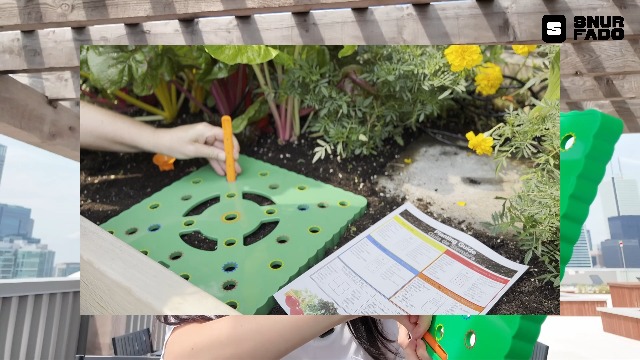 Herramienta separadora de semillas para jardín miniatura 7