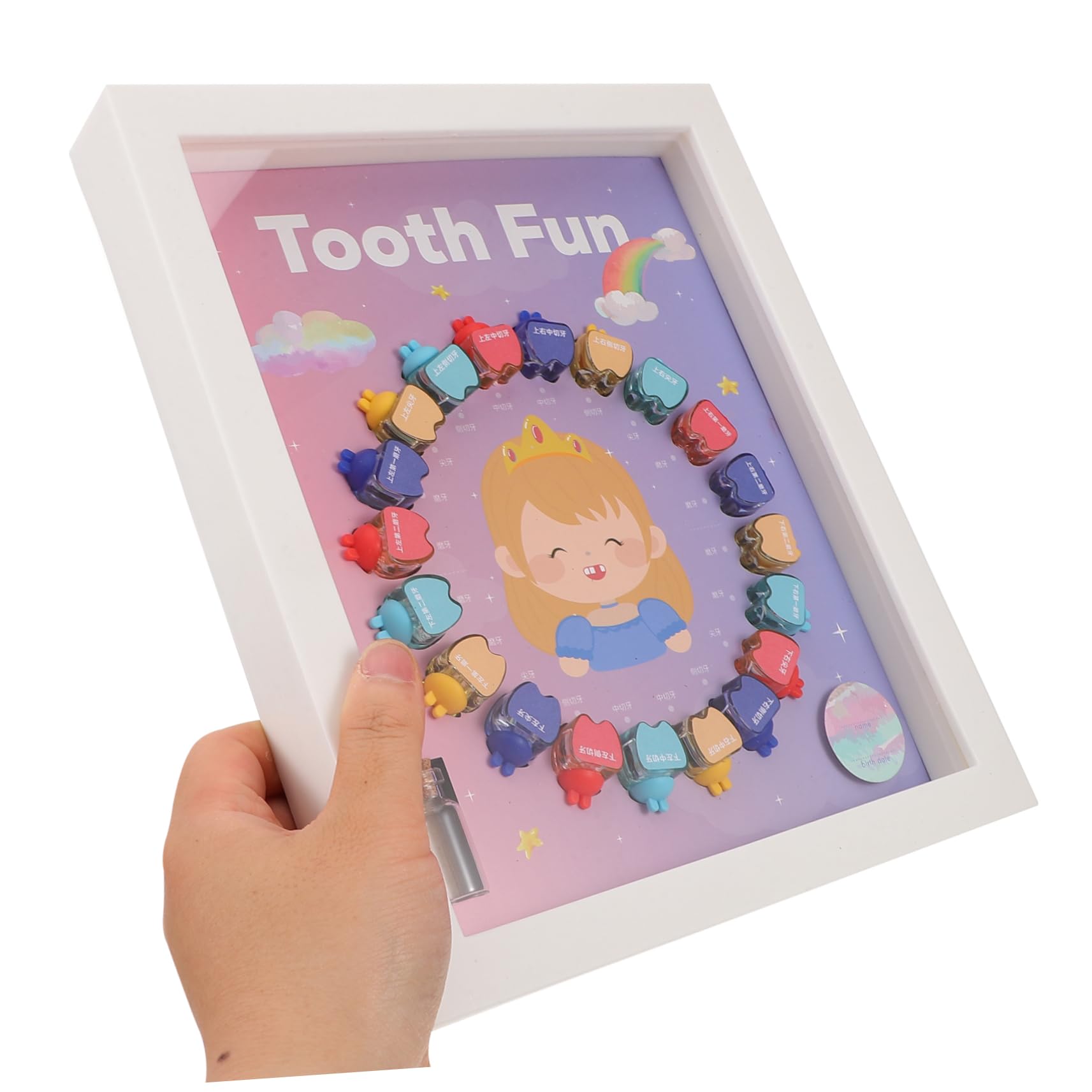 Toyvian Boîte À Dents De Bébé Boîte De Rangement Pour Souvenirs De Dents De Bébé Garçons Et Filles Compartiments Internes Organisateur De Mémoire Portable Et Léger
