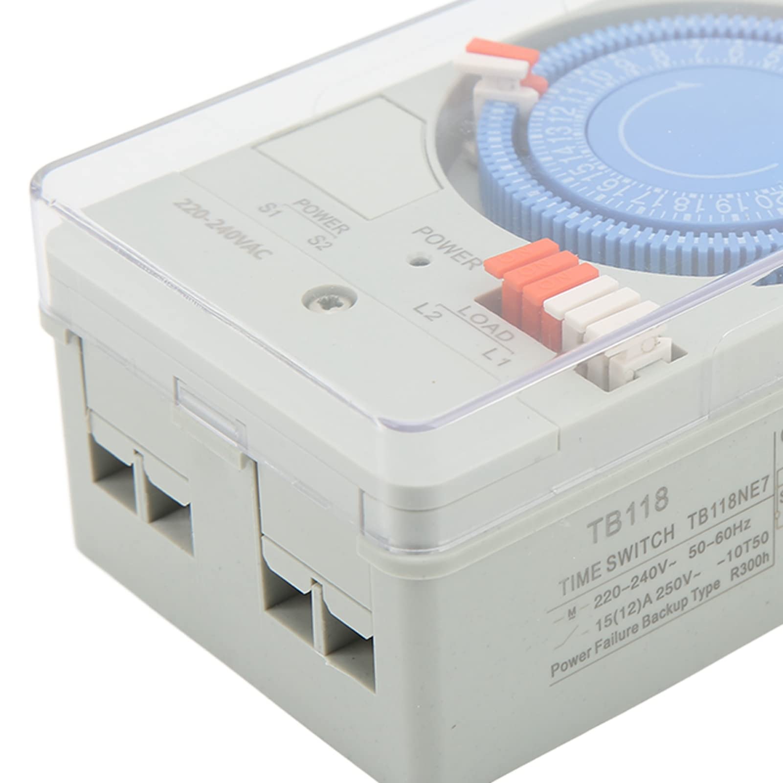 Timer Meccanico, Interruttore Orario Programmabile e Temporizzatore con Struttura Anti Interferenza, per Controllo Automatico di Illuminazione Stradale e Impianti Esterni
